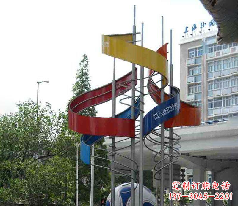 济南精美的不锈钢足球雕塑
