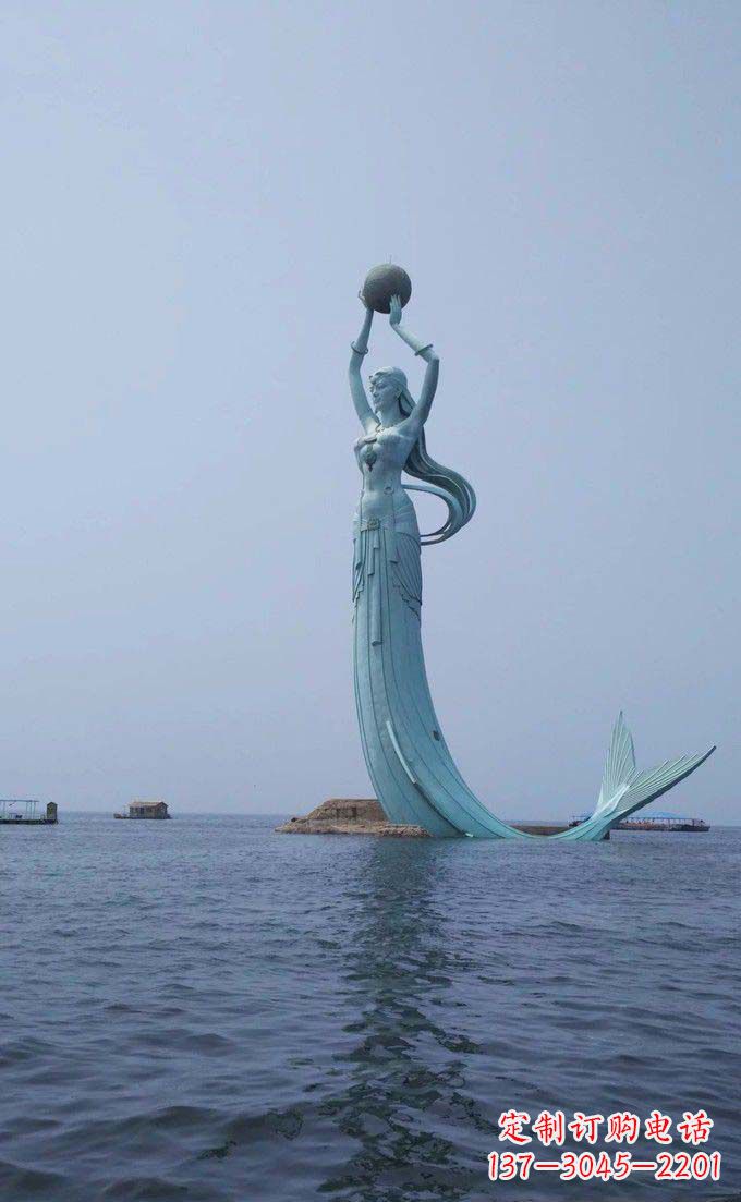 济南海洋美人鱼不锈钢雕塑