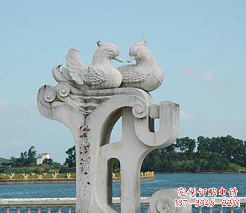 济南海边鸳鸯景观石雕