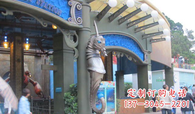 济南海马铜雕,一流的马雕塑制作