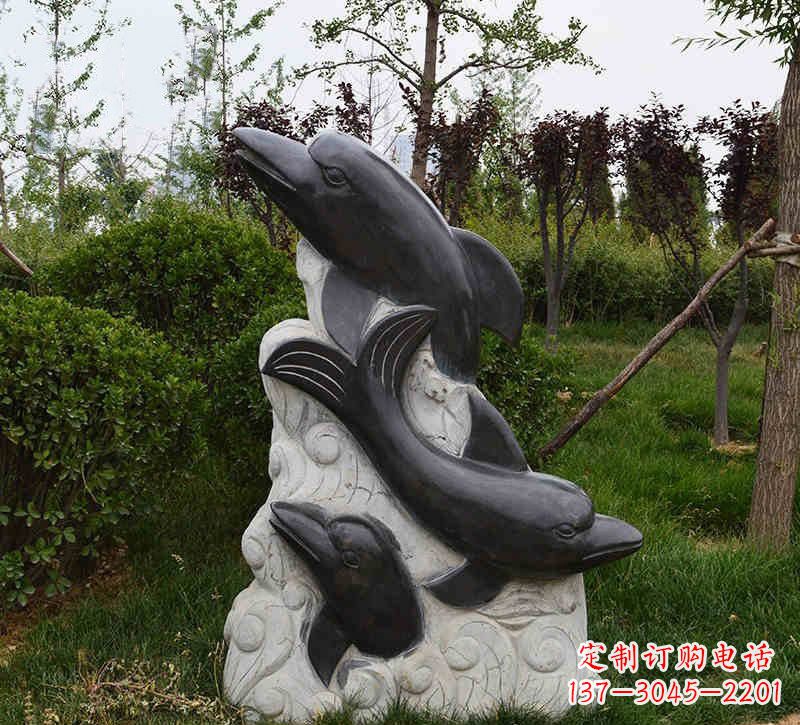 济南特色海豚雕塑,带您体验最真实的海洋梦想