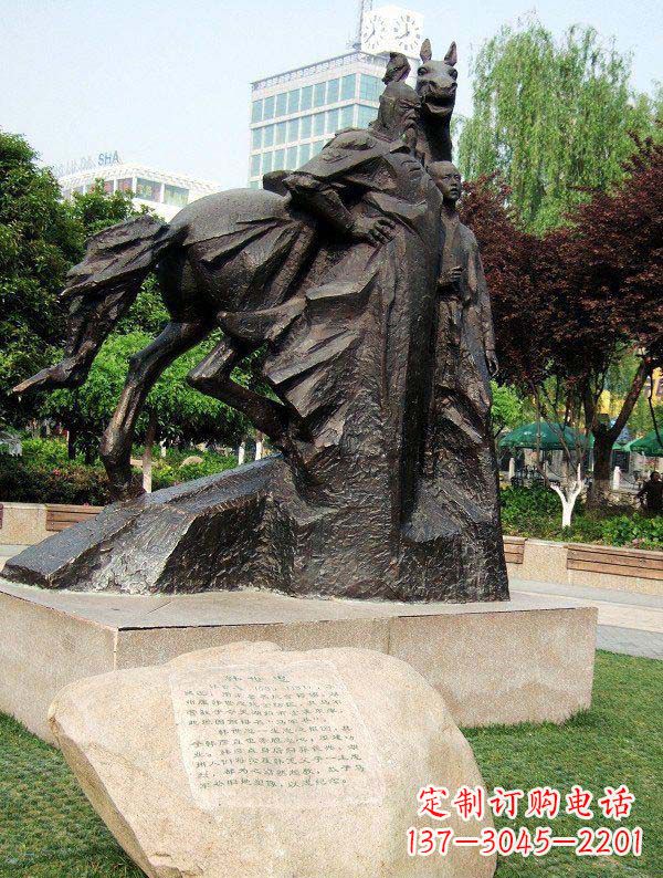 济南韩世忠古代名人铜雕