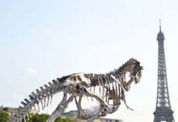 济南精美不锈钢恐龙雕塑