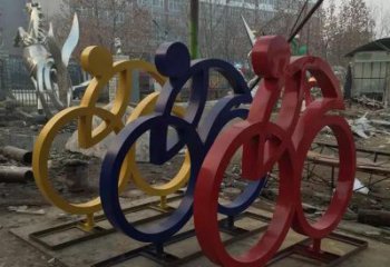 济南中领雕塑推出的自行车雕塑是一件别具一格的…