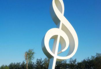 济南不锈钢音符雕塑，把音乐之美立起来