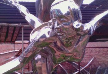 济南彰显经典风采的不锈钢运动员雕塑