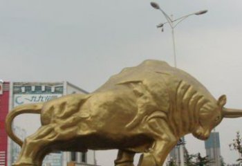 济南拓荒牛铜雕塑-充满历史气息的精美雕塑