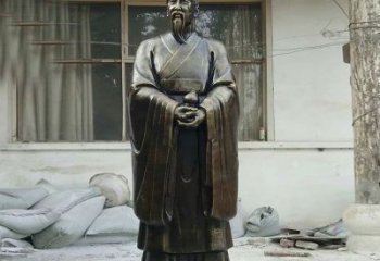 济南扁鹊人物铜雕塑，高雅栩栩如生