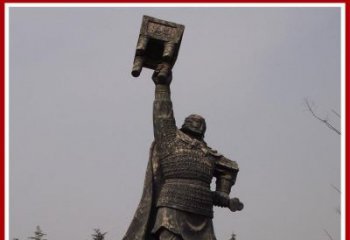 济南铜雕威武将军雕塑，雕刻极致端庄风采