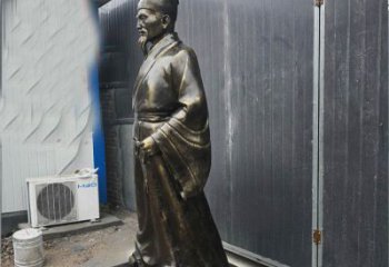 济南铸铜李时珍医学家雕塑，致敬伟大的医学先驱