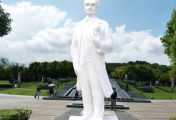 济南爱迪生公园广场世界名人石雕塑