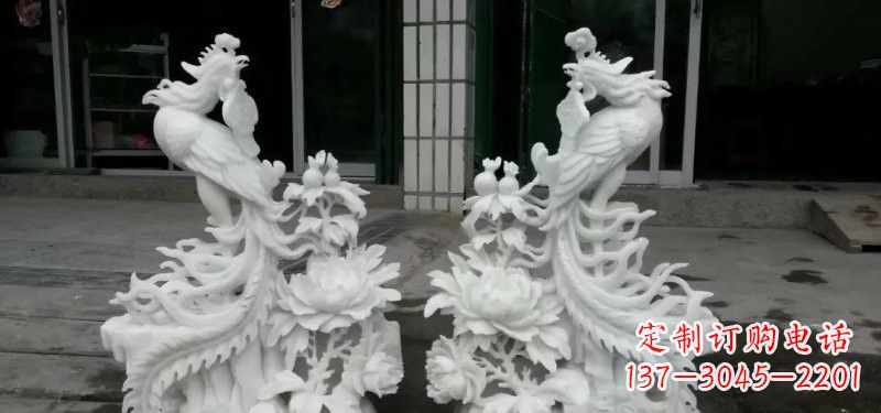 济南中领雕塑汉白玉凤凰雕塑