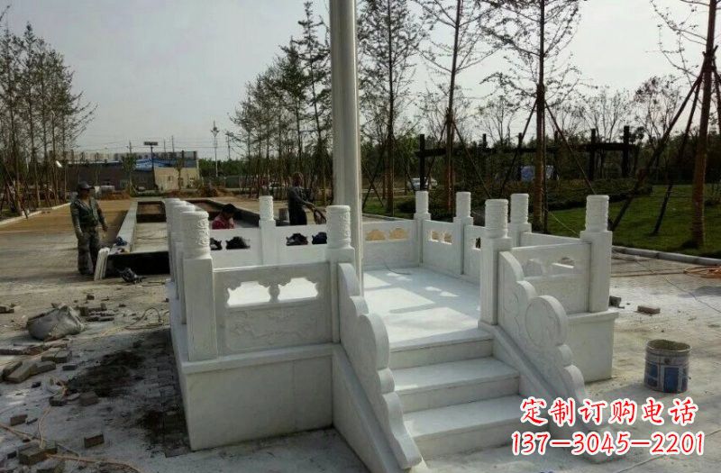 济南汉白玉国旗台石雕