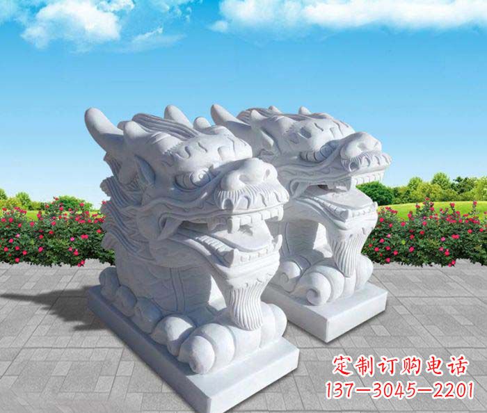 济南汉白玉喷泉石雕,点缀公园环境