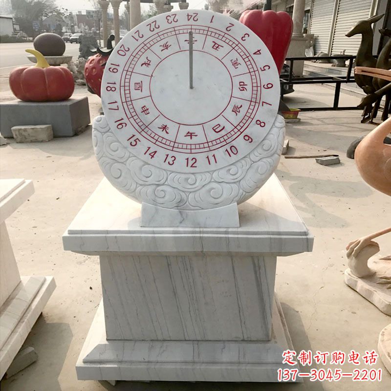 济南精美汉白玉日晷石雕,给您带来精致的收藏价值