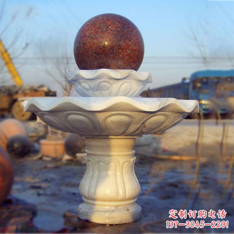 济南全新技艺!汉白玉石风水球雕塑,蕴藏吉祥能量