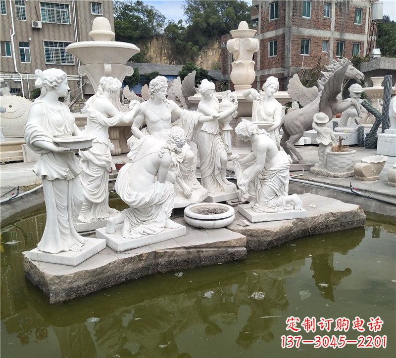 济南精美绝伦，众宁芙侍奉阿波罗雕塑