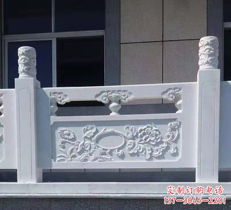 济南汉白玉走廊栏板雕塑