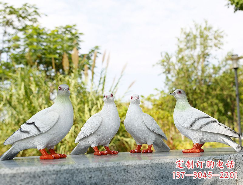 济南中领雕塑-象征和平的标志之鸽
