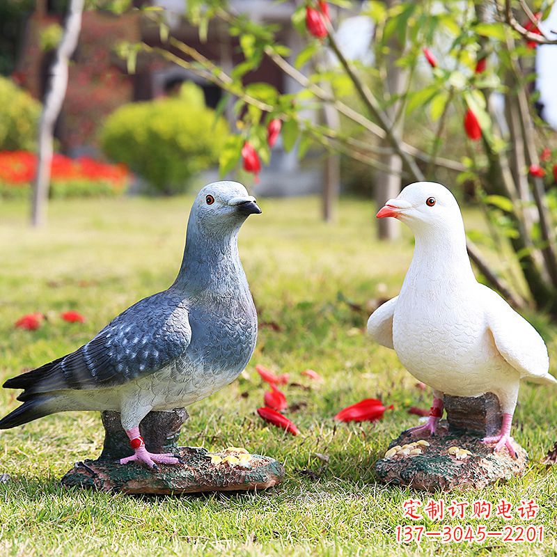 济南中领雕塑:精美和平鸽雕塑