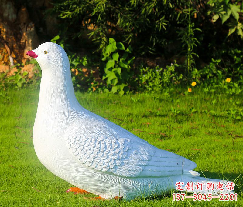 济南红旗和平鸽雕塑—倡导和平与爱的象征