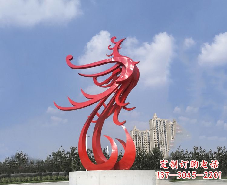 济南领雕塑凤凰户外园林广场景观动物雕塑