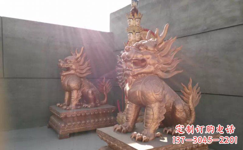 济南红铜麒麟-财富吉祥之神