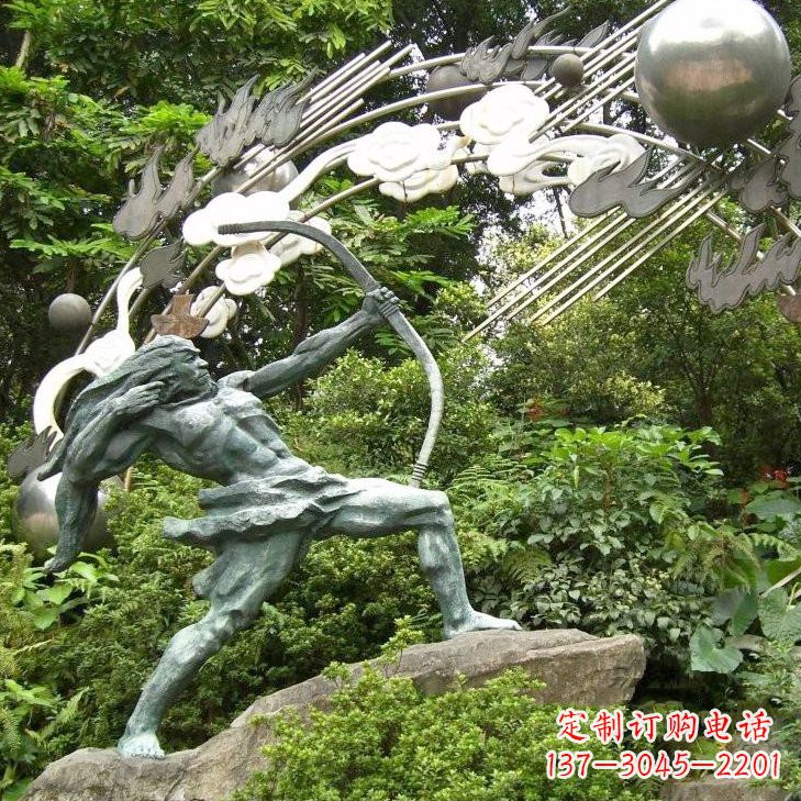 济南后羿射日雕塑