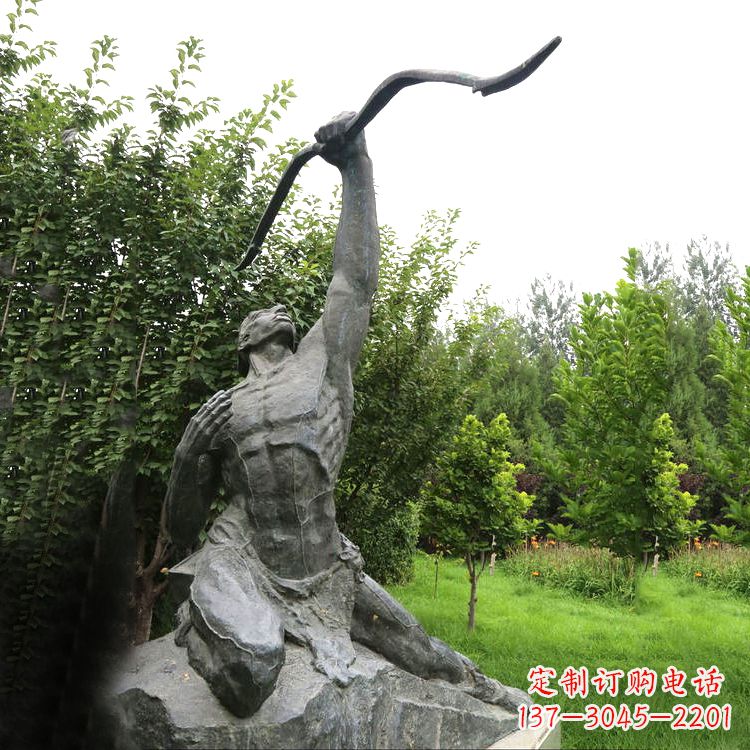 济南后羿射日青石雕塑,精美绝伦!