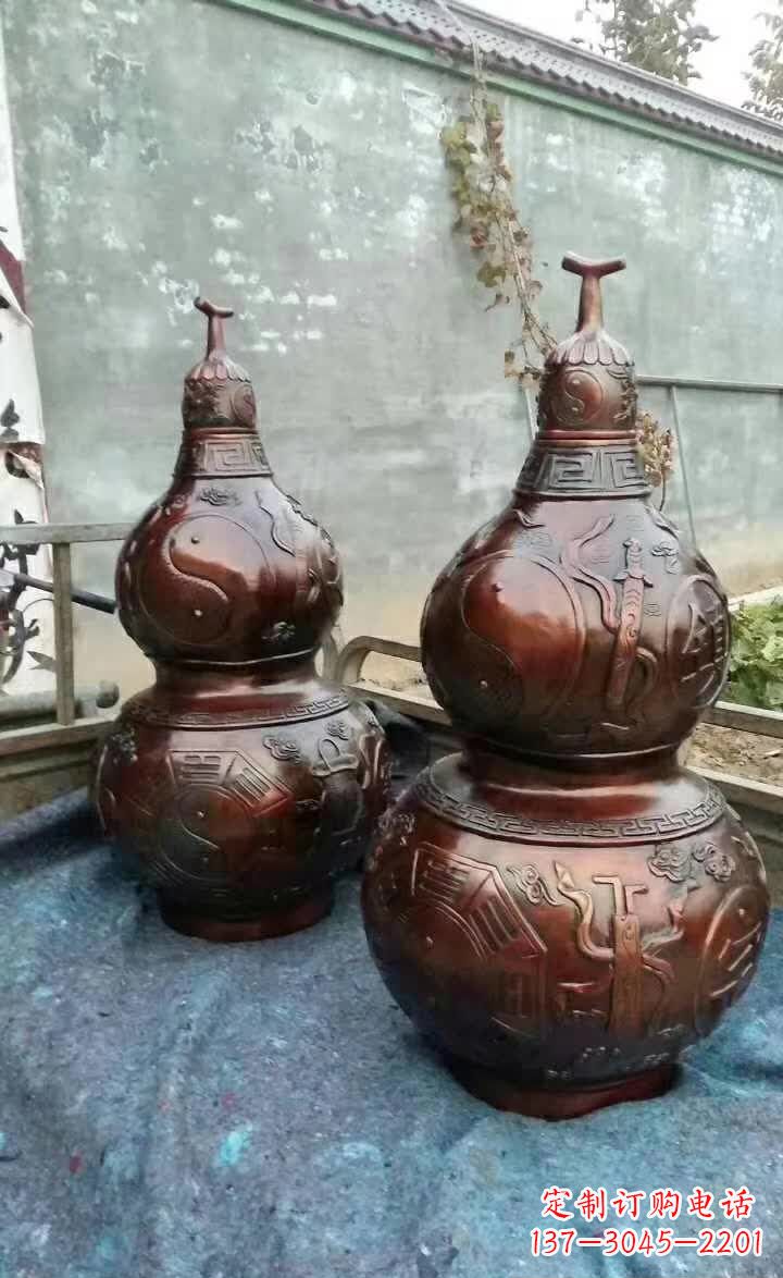 济南葫芦雕塑,精致艺术佳作