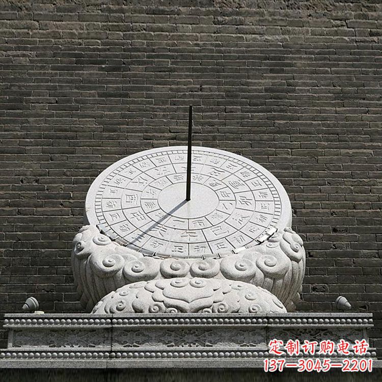 济南花岗岩古代计时器日晷雕塑