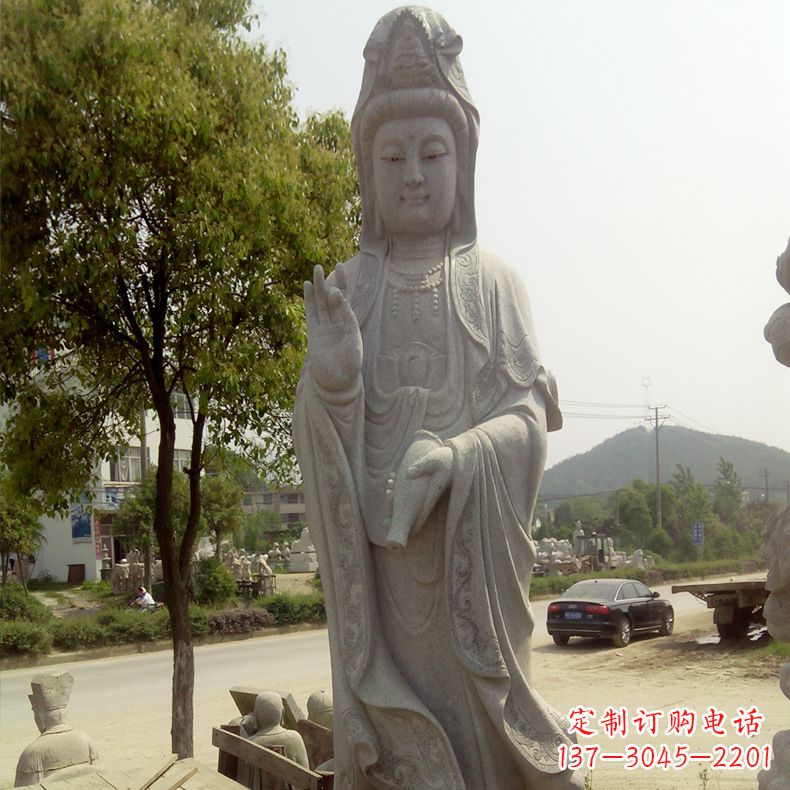 济南中领雕塑定制--品质观音菩萨石雕