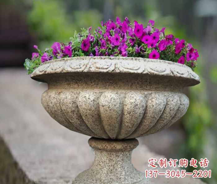 济南专业的花岗岩花盆石雕