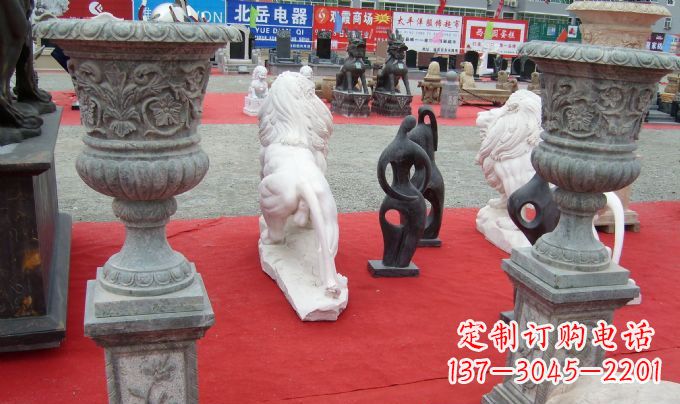 济南中领雕塑|花盆雕塑带来极致视觉体验