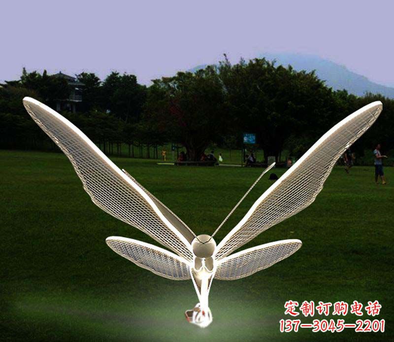 济南花园不锈钢装饰蝴蝶雕塑