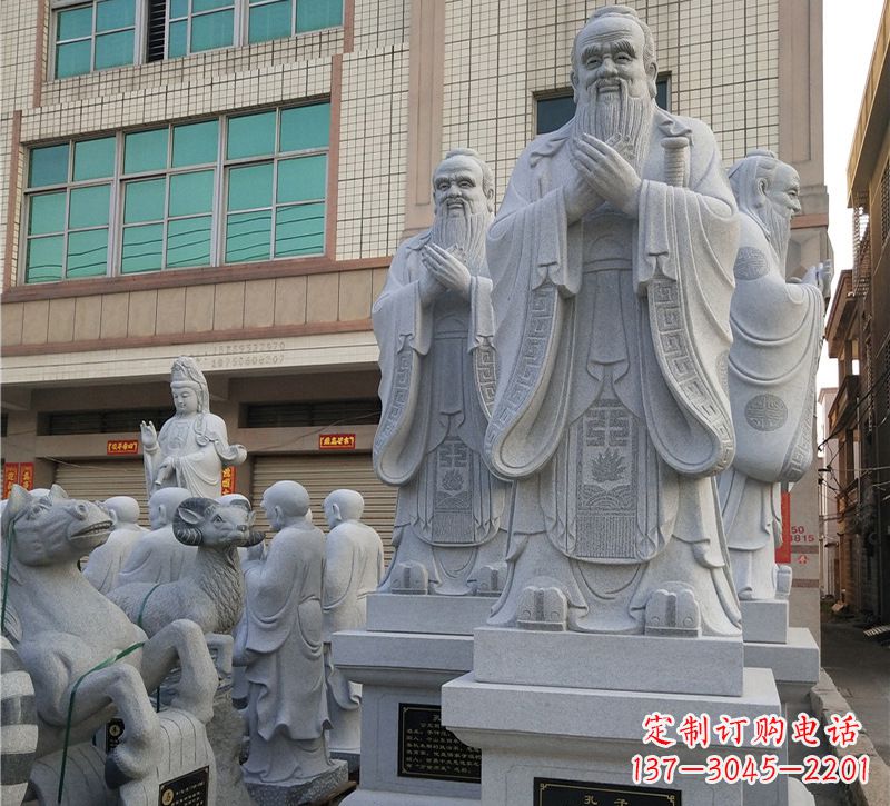 济南华农孔子像,传承文明之美