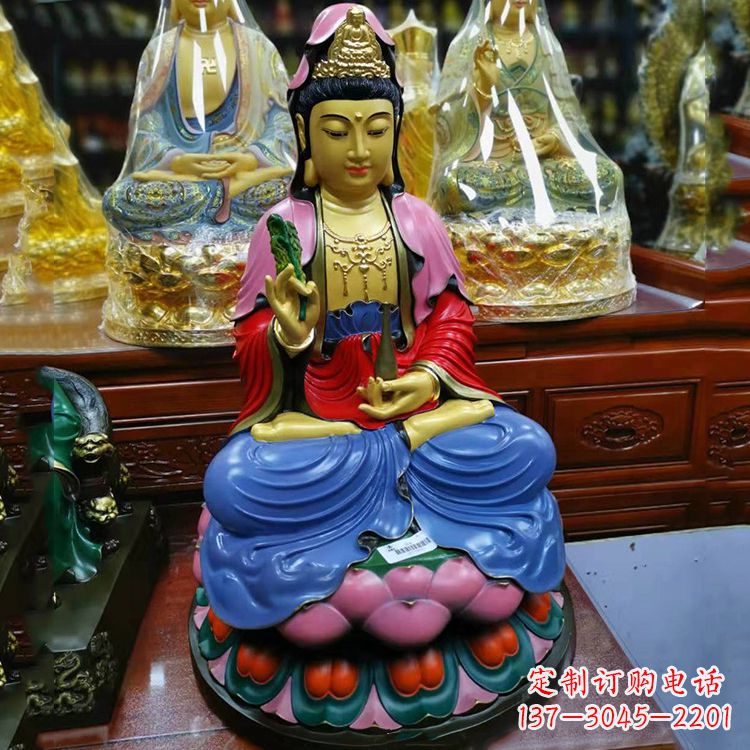 济南黄铜观音雕像佛像
