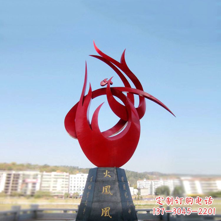 济南火凤凰不锈钢雕塑,凝聚精致,传递闪耀