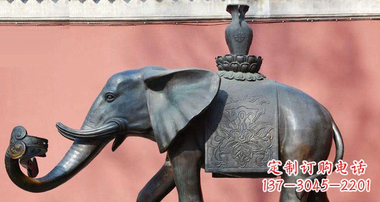 济南吉祥大象铜雕,匠心之作