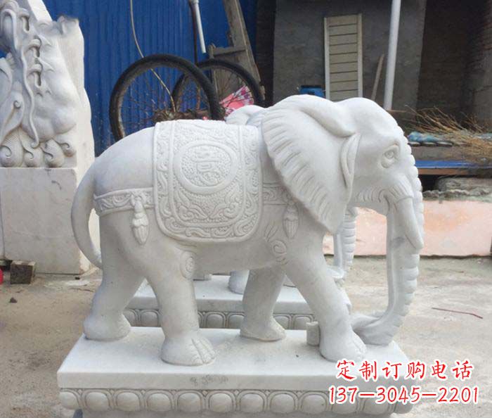 济南精美大象雕塑,门口装点新灵感