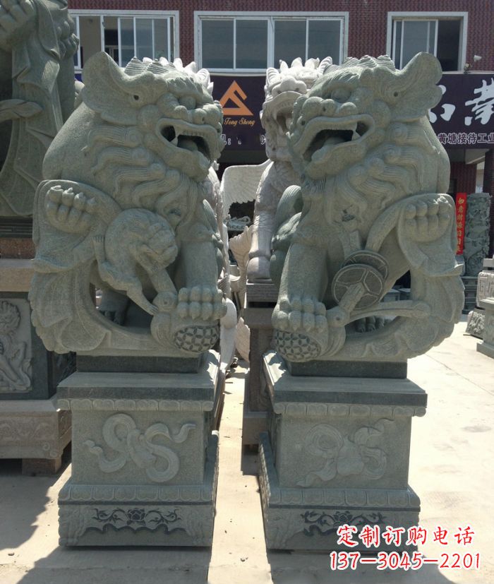 济南南方风石雕狮子,纯手工为你独一无二