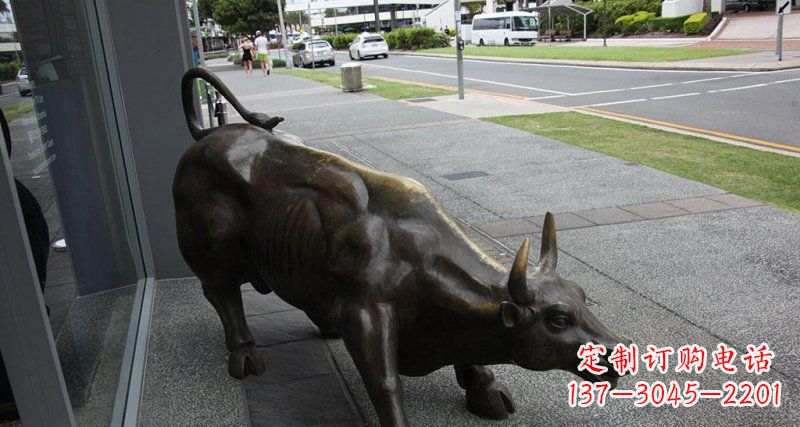 济南街边牛动物铜雕