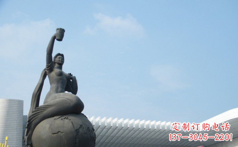 济南中领雕塑推出的精美雕塑——铜铸地球塑像,…