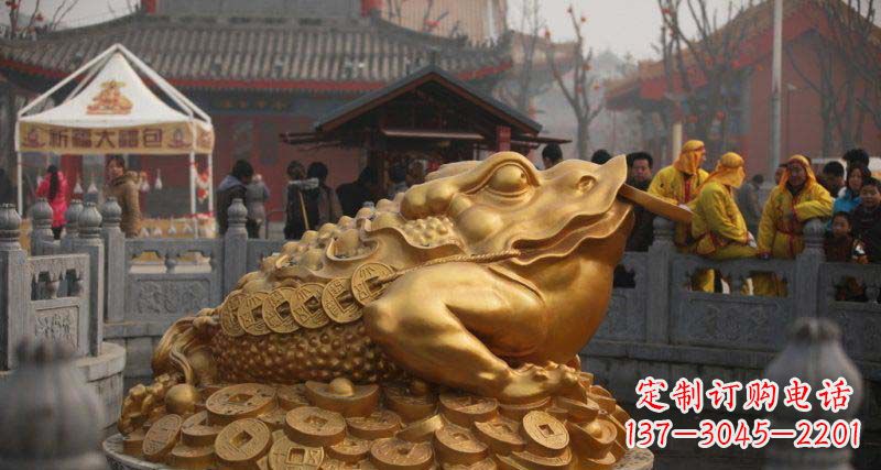济南金蟾招财动物铜雕