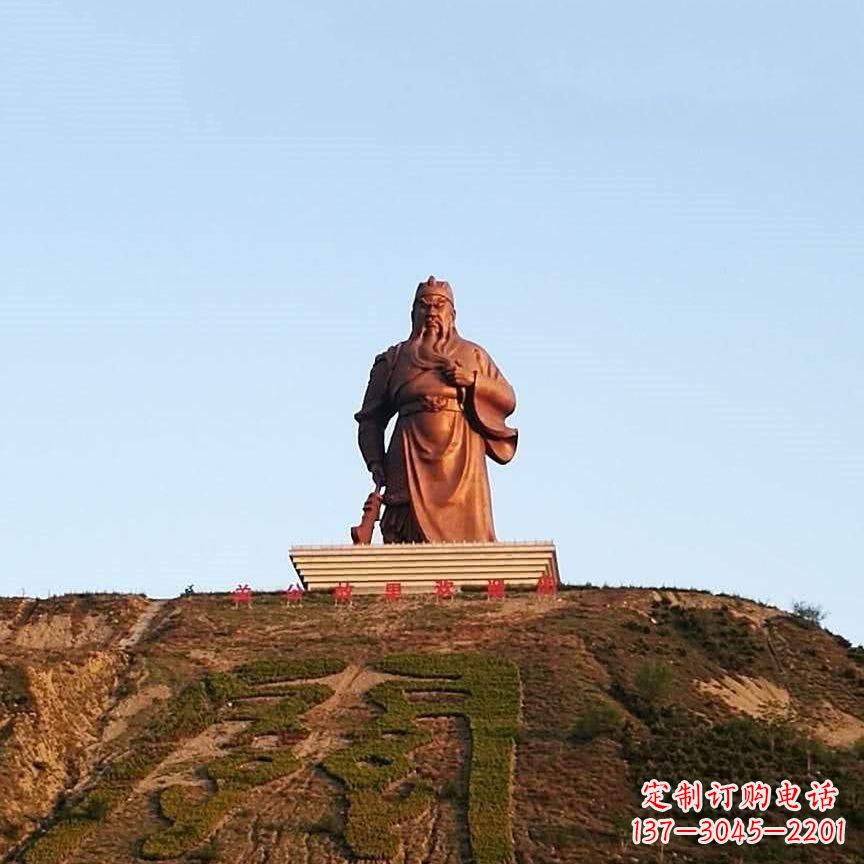 济南中领雕塑精心打造的历史名将关公雕像