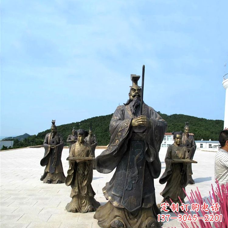 济南中领雕塑——汉武帝刘彻祭天情景雕塑