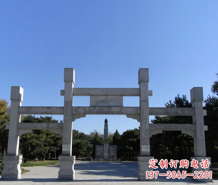 济南中领雕塑石雕牌坊定制