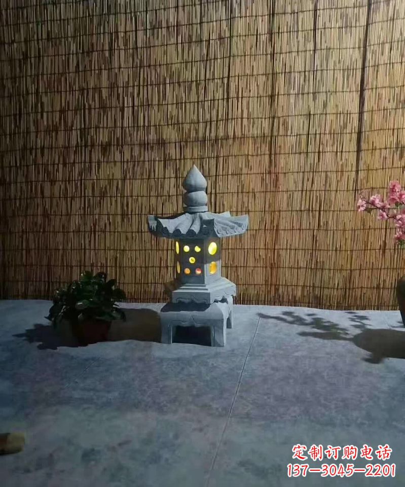 济南酒店石灯雕塑