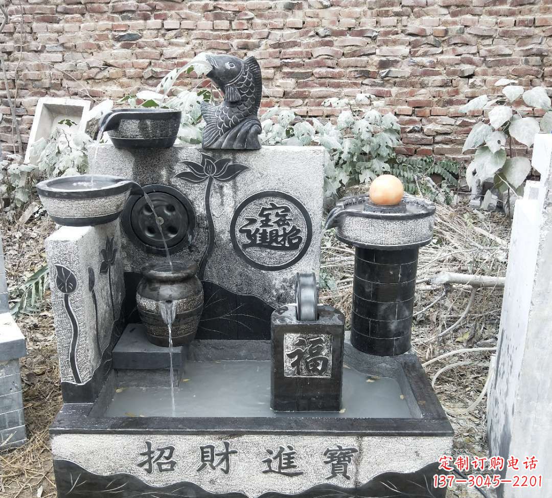 济南领雕水池雕塑:定制你的招财水池