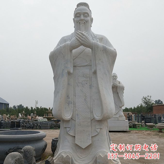 济南孔子玻璃钢雕塑